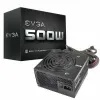 باور صبلاي EVGA أبيض 500 واط ، ضمان لمدة 3 سنوات ، مصدر طاقة ، أسود (80 بلص)