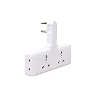 extension cord with يو إس بي 3 يو إس بي outlets صندل 1 نوع حاسوب قلم طاقة لوحة مفاتيح max 1 مضخم صوت overload protection صندل child safety 2 meter طاقة كابل 633 أسود, 3 image