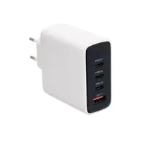 G POWER GP C17 100W 4 PORT شاحن USB A AND 3USB C QUALCOMM سريع CHARGE 3.0 COMPATIBLE WITH Macbook Pro Ipad Galaxy Pixel Iphone AND MORE أبيض أسود, 4 image