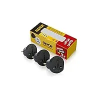 G-Power GP342 Power Strip Surge Protector Containing 220 Volt مع Three Universal International Socket provides Two Type C Charging Ports 20 Watt - أسود رمادي, 3 image