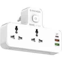 سيارة طاقة sc2311 طاقة extension socket double plug adaptor with touch يد تحكم nightlight with 1 pd 20w 1 qc3 18w صندل تلقائي أديداس محمول 12w بلو راي أبيض
