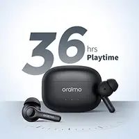 Oraimo FreePods 3C (OEB-E104DC), ENC Calling Noise Cancellation, powerful bass 4 mics, Long Playtime True Wireless Earbuds IPX5-Water Resistant, Via App – Black (1 Year Warranty), 3 image