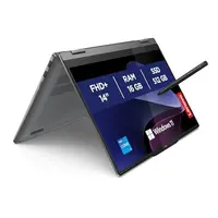 لينوفو نوت بوك ايديا باد 5 2 في 1، قابل للتحويل 14 انش، WUXGA (1920x1200) 60Hz، انتل كور i5-13420H، بطاقة رسومات انتل UHD، ذاكرة RAM 16GB، SSD 512GB M.2، واي فاي 6، ويندوز 11، رمادي