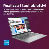 لينوفو نوت بوك ايديا باد 5 2 في 1، قابل للتحويل 14 انش، WUXGA (1920x1200) 60Hz، انتل كور i5-13420H، بطاقة رسومات انتل UHD، ذاكرة RAM 16GB، SSD 512GB M.2، واي فاي 6، ويندوز 11، رمادي, 2 image