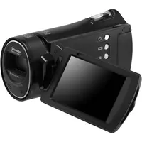 H300 Long Zoom Compact Full HD Camcorder (أسود)