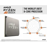 معالج سطح المكتب AMD Ryzen 7 5800X ثماني النواة 16 خيطًا - 8 أنوية و 16 سنًا, 3 image