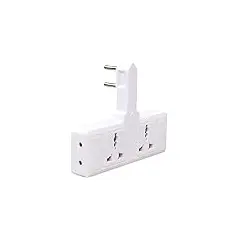 Extension Cord مع USB, 3 USB Outlets and 1 Type C | Independent Power Key, Max 1 Amp, Overload Protection and Child Safety, 2 Meter Power Cable (633, أسود), 3 image