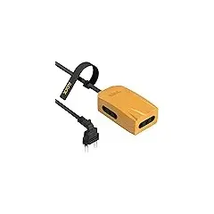 G-Power GP342 Power Strip Surge Protector Containing 220 Volt مع Three Universal International Socket provides Two Type C Charging Ports 20 Watt - أسود رمادي, 4 image