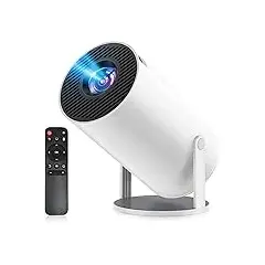 جهاز عرض فيلوينت للاستخدام المنزلي صغير 2025 إصدار مطور يعمل بنظام أندرويد TV ودوران 270 درجة ونظام هاي فاي خارجي سبيكر عرض قصير المدى 27000 لومن عرض سقف عالي السطوع 1080 بكسل واي فاي 6, 4 image
