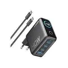 شاحن من أنكر بتقنية USB، متوافق مع ماك بوك وآيباد وآيفون وجالاكسي S24/S23، بثلاثة منافذ, 5 image