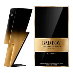 BAD BOY EXTREME BY CAROLINA HERRERA COLOGNE EDP 3.3 / 3.4 OZ جديد في العلبة