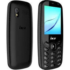 موبايل اي كيه يو V400 بشريحتين اتصال، ذاكرة RAM 512 جيجابايت، ذاكرة ROM 4 جيجابايت، 4G LTE - اسود