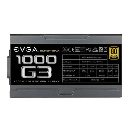 EVGA G3 220 1000 X One 1000 Watt باور سبلاي , ذهبي +80 Plus, 3 image