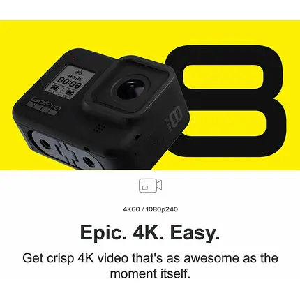GoPro HERO8 أسود Action Camera, 2 image GoPro HERO8 أسود Action Camera, 2 image