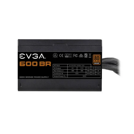 باور صبلاي EVGA 600 BR 100-BR-0600-K1 600W 80 PLUS برونز ATX12V & EPS12V