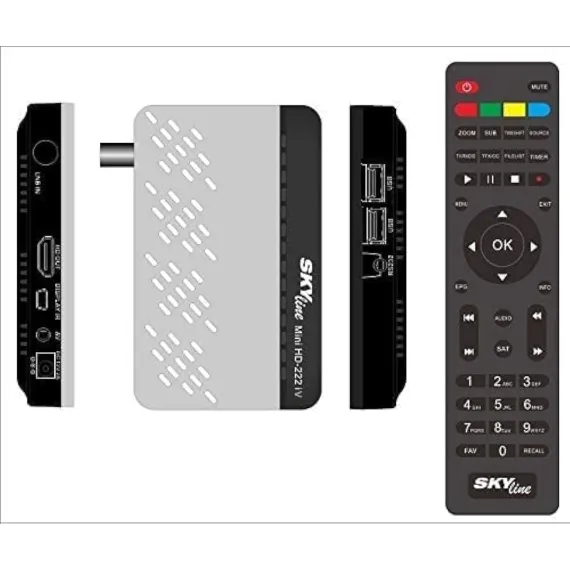 Skyline 222iv Mini Full HD Satellite Receiver - Silver (HD222IV Silver)