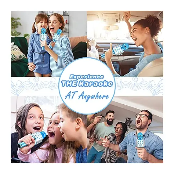 ميكروفون لاسلكي من ديسلوكاتي - لعبة كاريوكي للأطفال من سن 3 إلى 12 عامًا، هدية للبنات, 2 image
