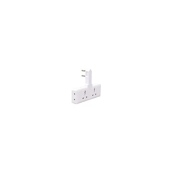 منتج Extension Cord with USB, 3 USB Outlets and 1 Type C | Independent Power Key, ماكس 1 Amp, Overload بروtection and Child Safety, 2 Meter Power Cable (633, أسود), 3 image