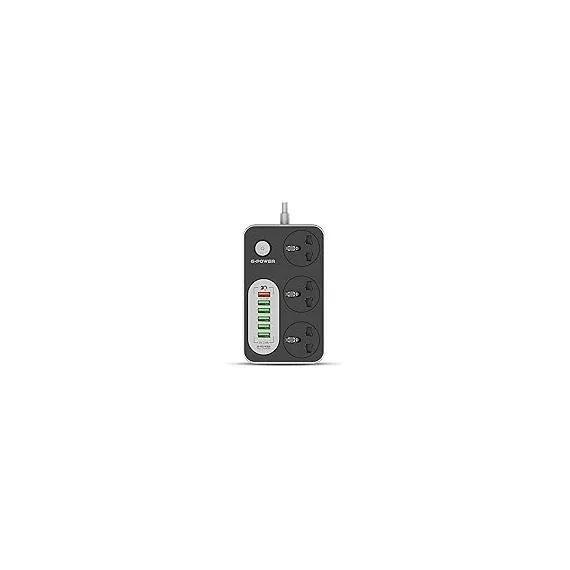 منتج G-Power GP342 Power Strip Surge بروtector Containing 220 Volt With Three Universal International Socket بروvides Two Type C Charging Ports 20 Watt - أسود رمادي, 10 image