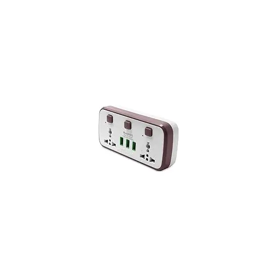 G-Power SC2311 Power Extension Socket Double Plug Adaptor with Touch Control Nightlight With 1 PD 20W,1 QC3.0 18W And Auto ID Port 12W - White, 9 image