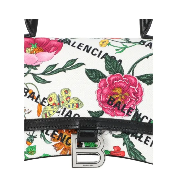 Gucci Womens  X Balenciaga Small Flora Hourglass Shoulder Bag, 2 image