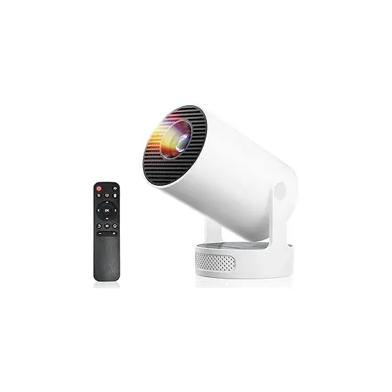 Philoent Projector for Home Use, Small, 2025 Upgraded Version Android TV & 270° Rotation & HiFi External Speaker, Short Range Projection, 27,000 LM, High Brightness, Ceiling Projection, 1080P, Wi-Fi6