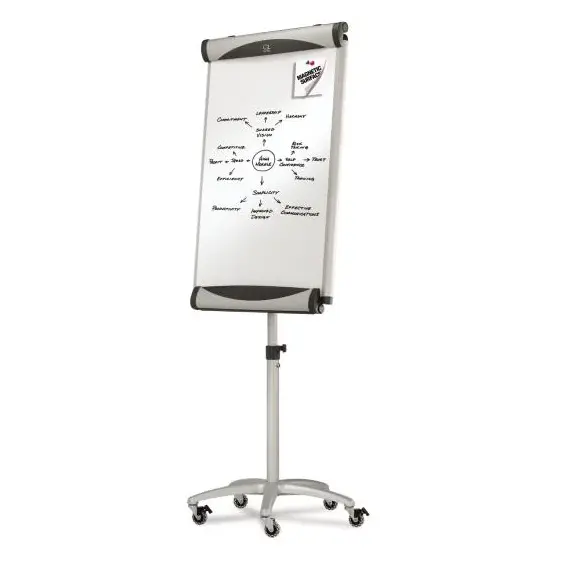 منتج هاتف ذكي Quartet® Euro™ Magnetic Porcelain Total Erase® Mobile Easel