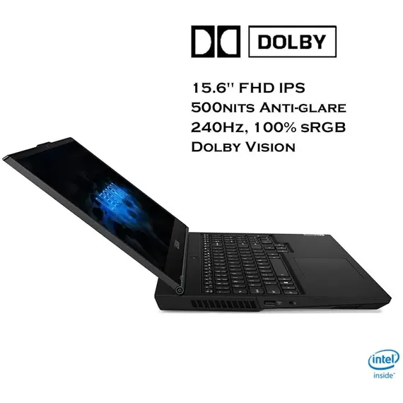 Lenovo Legion 5 Gaming Laptop, 15.6" FHD IPS 500nits 240Hz Dolby Vision, Core i7-10750H, Wi-Fi 6, White Backlit Keyboard, Webcam, USB-C, HDMI, GeForce RTX 2060, Windows 10, 16GB RAM, 1TB PCIe SSD, 9 image