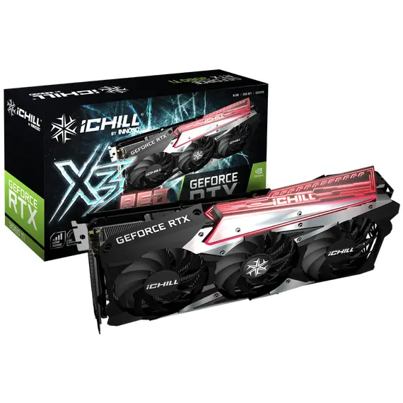 INNO3D GeForce RTX 3060 iChill X3 أحمر 12GB INNO3D GeForce RTX 3060 iChill X3 أحمر 12GB