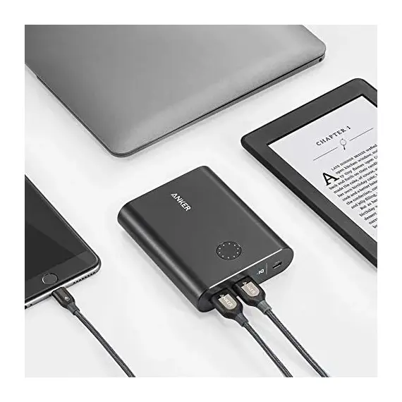 أنكر بنك الطاقة المحمول 13400مل امبير - أسود - A1316, 2 image