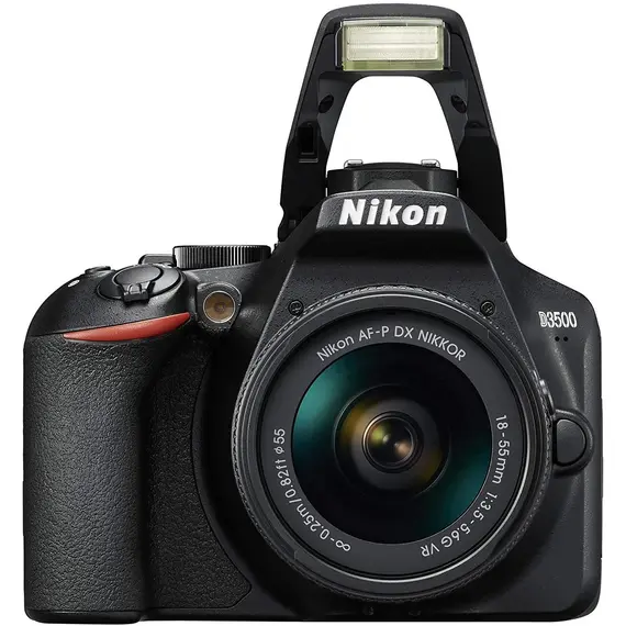 Nikon D3500 Af-P 18-55mm DSLR Camera with 24.2 MP VR Lens, Gold, 3 image
