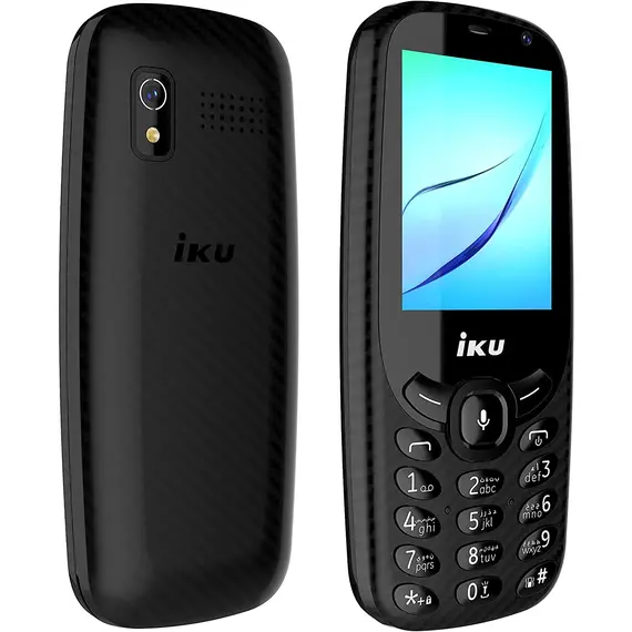 موبايل اي كيه يو V400 بشريحتين اتصال، ذاكرة RAM 512 جيجابايت، ذاكرة ROM 4 جيجابايت، 4G LTE - اسود