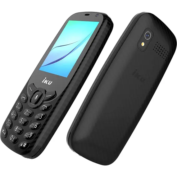 موبايل اي كيه يو V400 بشريحتين اتصال، ذاكرة RAM 512 جيجابايت، ذاكرة ROM 4 جيجابايت، 4G LTE - اسود, 2 image