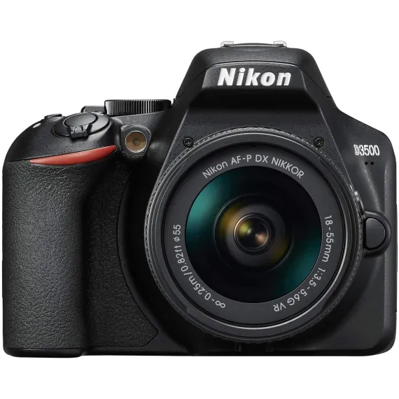 كاميرا نيكون D3500 دي اس ال ار بعدسة 18-55 ميجابيكسل 24.2 AF-P