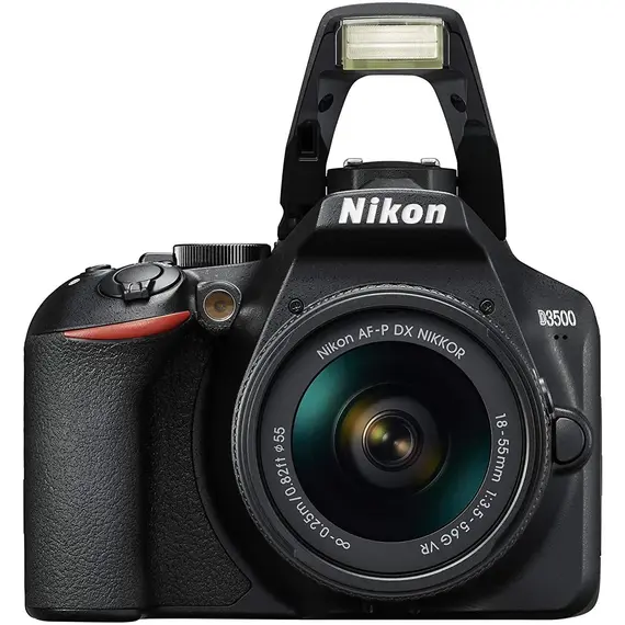 Nikon D3500 Af-P 18-55mm DSLR Camera with 24.2 MP VR Lens, Gold, 5 image