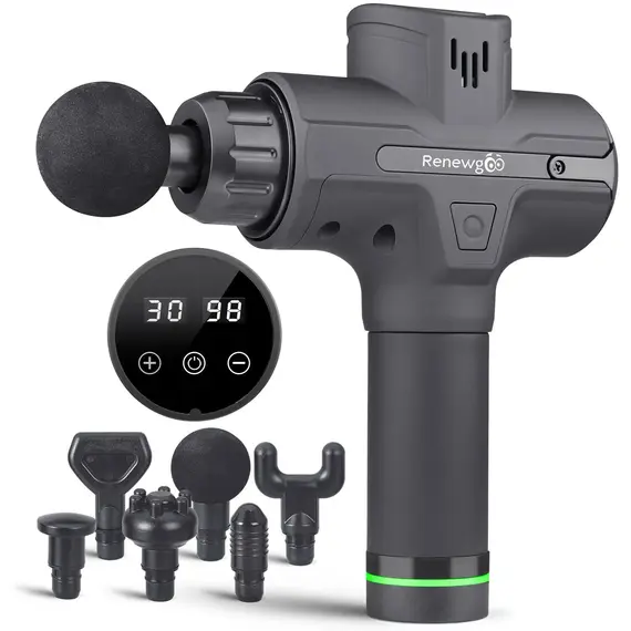 Renewgoo Percussion Massager Cordless Impulse Deep Tissue Vibration Body Muscle