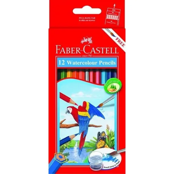 Faber-Castell colors 12 wood colors