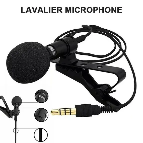 Lavalier microphone for lavalier 3.5 meters microphone works on Android and iPhone devices