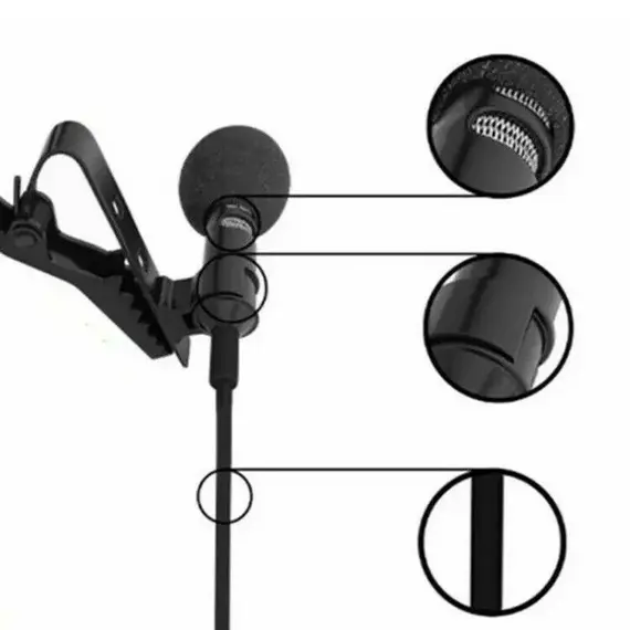 Lavalier microphone for lavalier 3.5 meters microphone works on Android and iPhone devices, 6 image