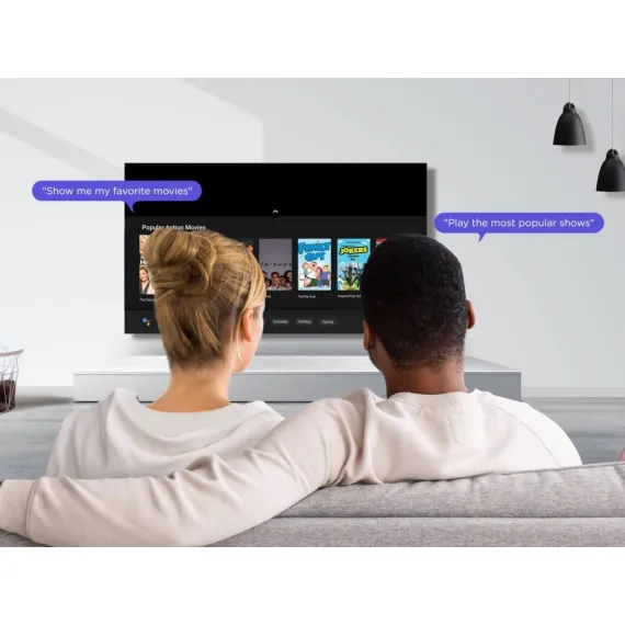 تلفزيون روا 32 بوصة، أندرويد ذكي، إل إي دي، بدقة FHD. أسود، بلوتوث، واي فاي، HDMI, 5 image