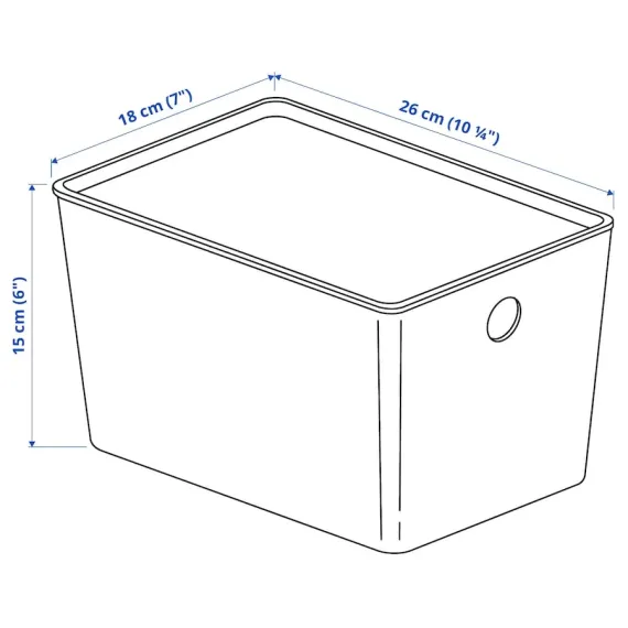 KUGGIS box مع lid, 2 image