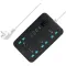 منتج Extension Cord with USB, 3 USB Outlets and 1 Type C | Independent Power Key, ماكس 1 Amp, Overload بروtection and Child Safety, 2 Meter Power Cable (633, أسود)