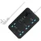 منتج Extension Cord with USB, 3 USB Outlets and 1 Type C | Independent Power Key, ماكس 1 Amp, Overload بروtection and Child Safety, 2 Meter Power Cable (633, أسود), 2 image