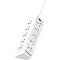 منتج G-Power GP342 Power Strip Surge بروtector Containing 220 Volt With Three Universal International Socket بروvides Two Type C Charging Ports 20 Watt - أسود رمادي, 9 image