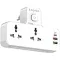 منتج G-Power SC2311 Power Extension Socket Double Plug Adaptor with Touch Control Nightlight With 1 PD 20W,1 QC3.0 18W And Auto ID Port 12W - أبيض, 2 image