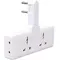 G-Power SC2311 Power Extension Socket Double Plug Adaptor with Touch Control Nightlight With 1 PD 20W,1 QC3.0 18W And Auto ID Port 12W - White, 5 image