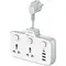 G-Power SC2311 Power Extension Socket Double Plug Adaptor with Touch Control Nightlight With 1 PD 20W,1 QC3.0 18W And Auto ID Port 12W - White, 7 image