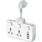 G-Power SC2311 Power Extension Socket Double Plug Adaptor with Touch Control Nightlight With 1 PD 20W,1 QC3.0 18W And Auto ID Port 12W - White, 7 image
