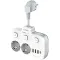 منتج G-Power SC2311 Power Extension Socket Double Plug Adaptor with Touch Control Nightlight With 1 PD 20W,1 QC3.0 18W And Auto ID Port 12W - أبيض, 8 image