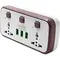 G-Power SC2311 Power Extension Socket Double Plug Adaptor with Touch Control Nightlight With 1 PD 20W,1 QC3.0 18W And Auto ID Port 12W - White, 9 image